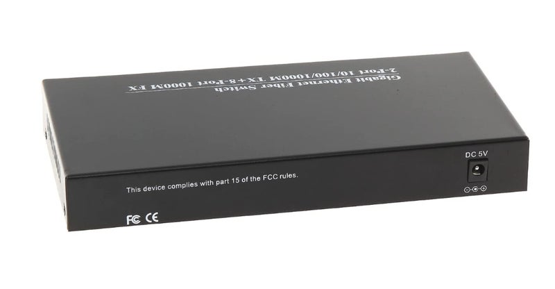 Hanutech 8 Port Gigabit Fiber Switch Unmanaged (2 Port RJ45 Ports+ 8 Port SFP 1.25G Supported, Without Module)- 1 Year Warranty - Image 4