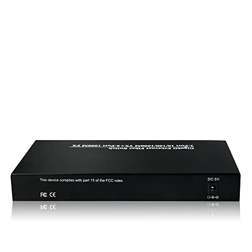 Hanutech 8 Port Gigabit Fiber Switch Unmanaged (2 Port RJ45 Ports+ 8 Port SFP 1.25G Supported, Without Module)- 1 Year Warranty - Image 2