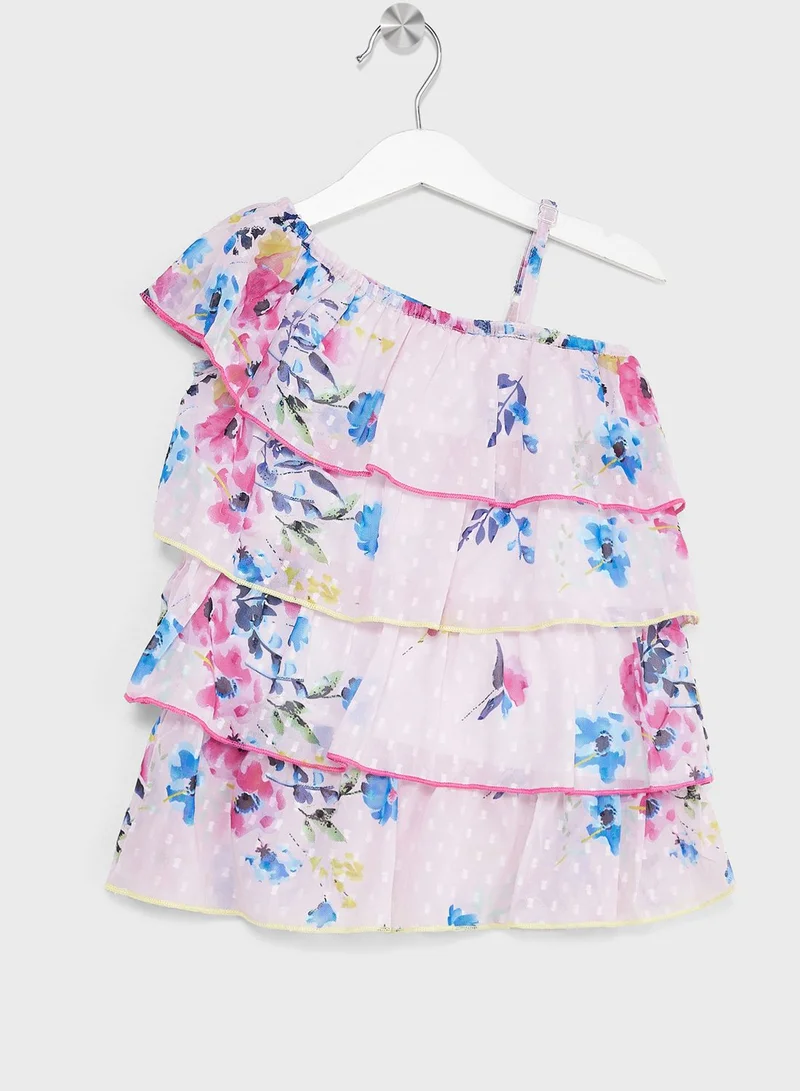 Nautinati Nauti Nati Girls Multicolor Dress