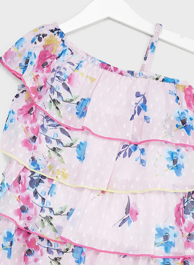 Nautinati Nauti Nati Girls Multicolor Dress