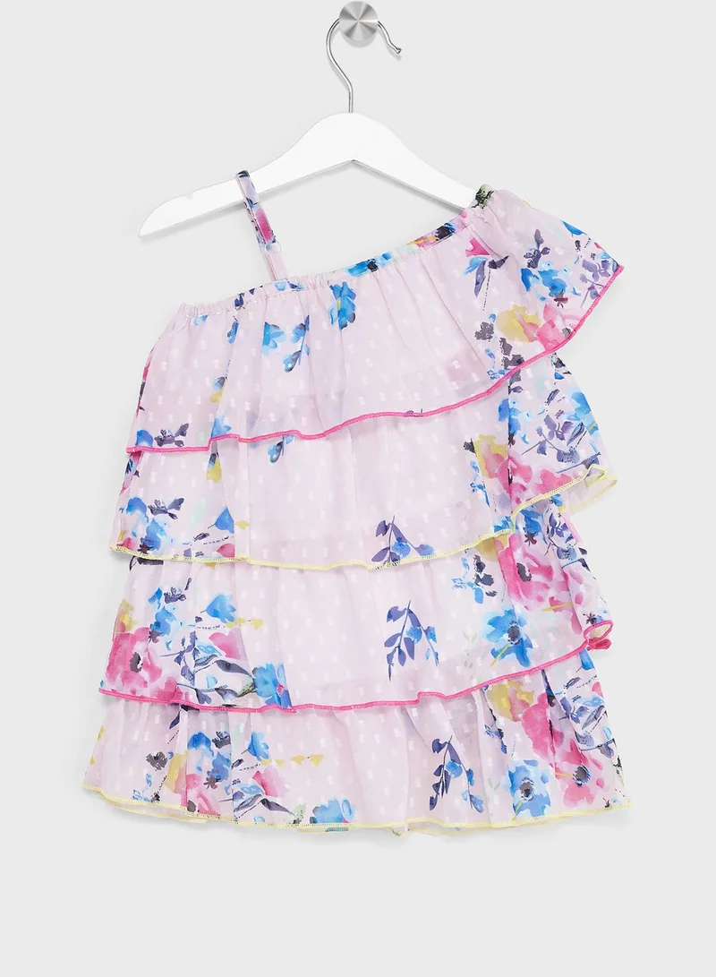 Nautinati Nauti Nati Girls Multicolor Dress