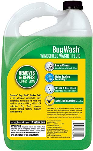 Prestone Bug Wash Windshield Washer Fluid, 1 Gallon - Image 2