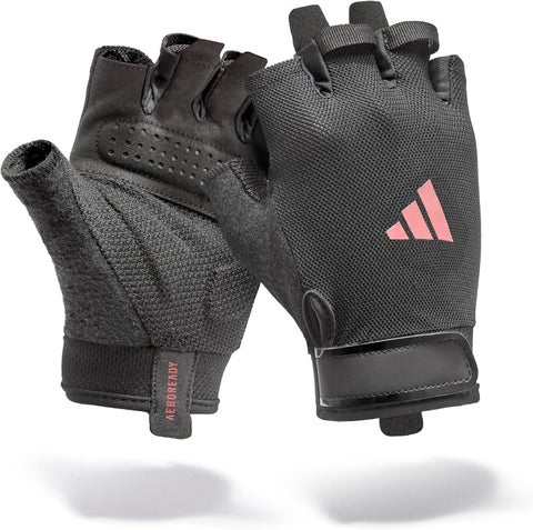 Adidas Essential Training Gloves Pink Lightweight Comfortable Grip for Fitness & Strength Training