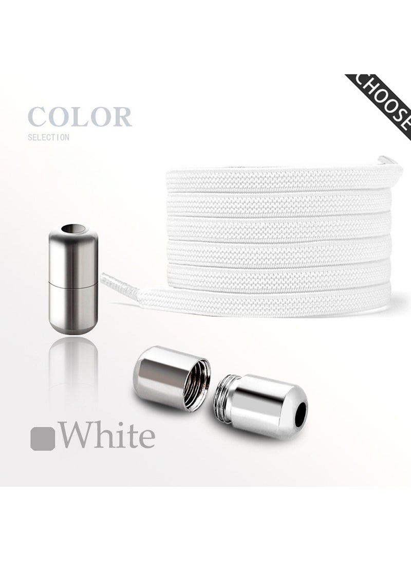 SYOSI 6 Pairs No Tie Elastic Laces with Quick Release, Elastic Shoelaces with Metal Clasps Buckles, Adjustable Lock Tieless Shoe Laces Replacement for Trainers Walking Hiking All Shoes for Kids Adults - Image 4