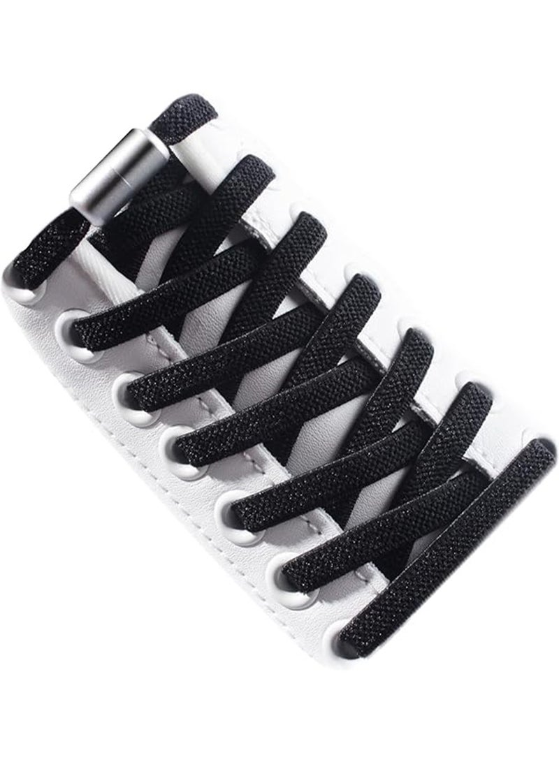 SYOSI 6 Pairs No Tie Elastic Laces with Quick Release, Elastic Shoelaces with Metal Clasps Buckles, Adjustable Lock Tieless Shoe Laces Replacement for Trainers Walking Hiking All Shoes for Kids Adults - Image 5