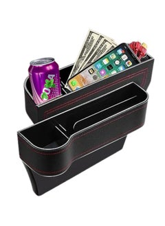 MOTRK MOTRK Cup Holder, Car Seat Gap Organizer, Car Interior Accessories, Car Cup Holder, Seat Organizer and Storage Box for Keys, Wallet, Pen, Cards (2 Pack) (black) 