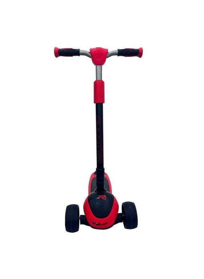 3-Wheel Scooter for Big Kids & Teenagers – Extra Wide Deck, 4-Level Adjustable Handlebar, Foldable Design – LED Flashing PU Wheels – Lean-to-Steer Glider Scooter – Ages 6–18 – Premium Alloy Build – Best Gift for Boys & Girls - Image 2