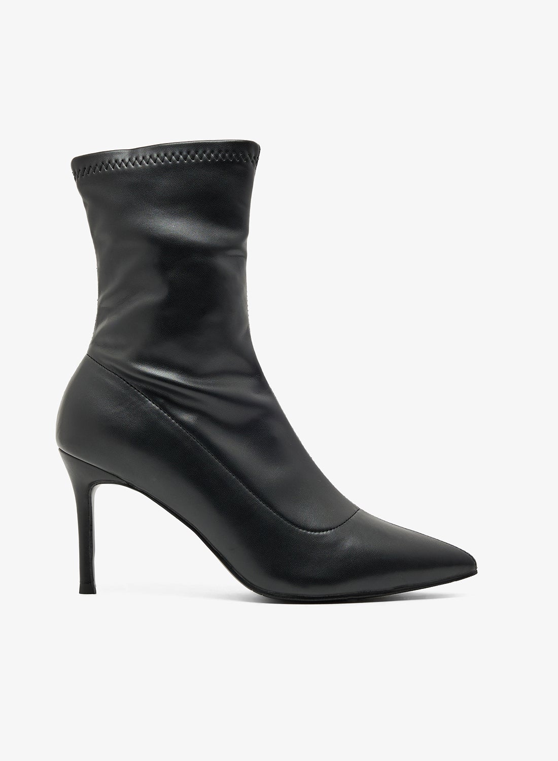 أحذية برقبة متوسطة بكعب خنجر مدبب