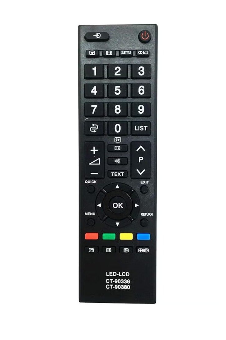 ELTRAZONE CT-90336 / CT-90380 Replacement Remote for Toshiba HDMI LED TVs – Compatible with 23PB200, 29PB200, 32PB200, 40PB200, 29PB202, 32PU200, 40PU200 Series & More | Easy Setup | Long Range – Black - Image 2
