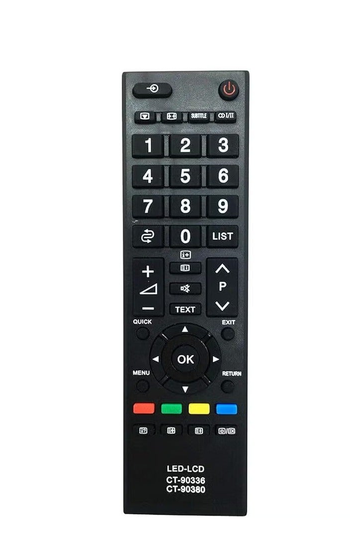ELTRAZONE CT-90336 / CT-90380 Replacement Remote for Toshiba HDMI LED TVs – Compatible with 23PB200, 29PB200, 32PB200, 40PB200, 29PB202, 32PU200, 40PU200 Series & More | Easy Setup | Long Range – Black - Image 3