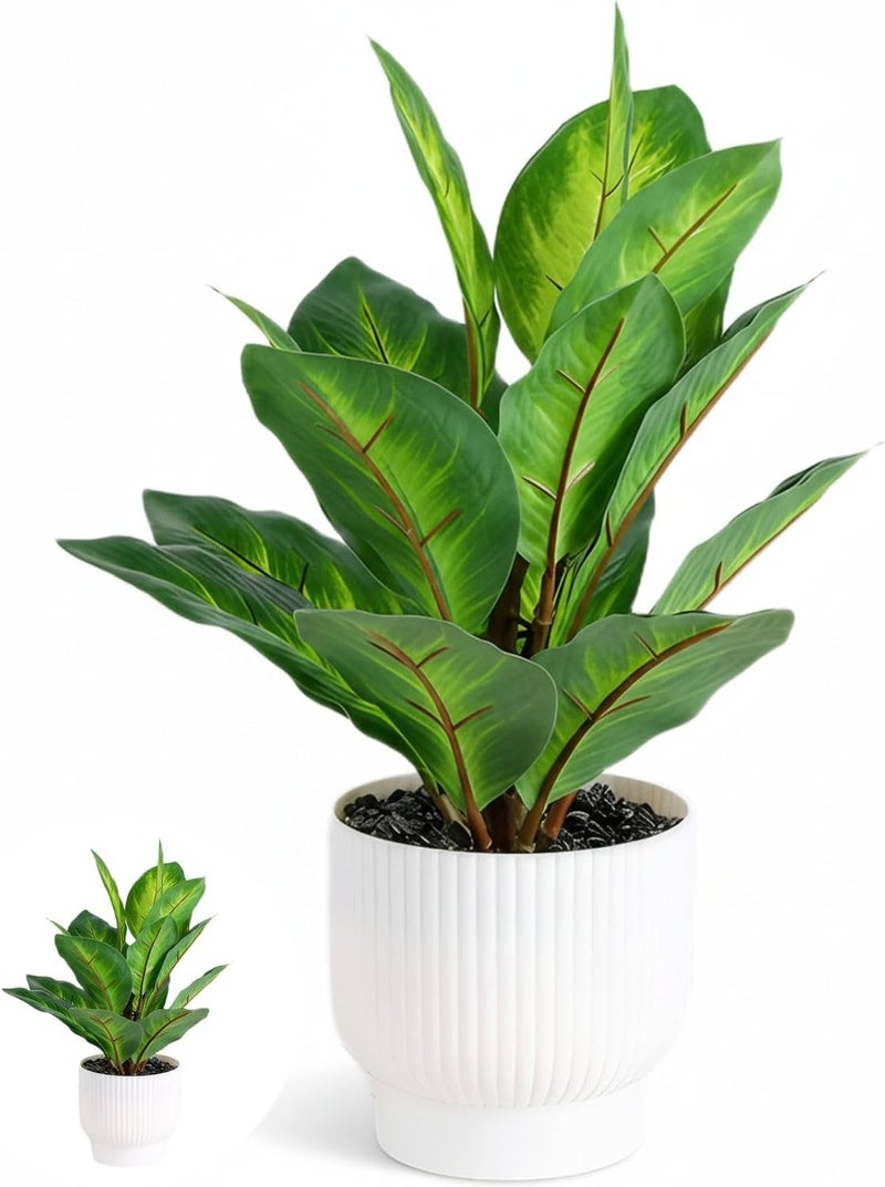 Artificial Green Plant Decoration for Indoor Spaces, Realistic Plants in Pots for Home Office and Commercial Use - Image 5