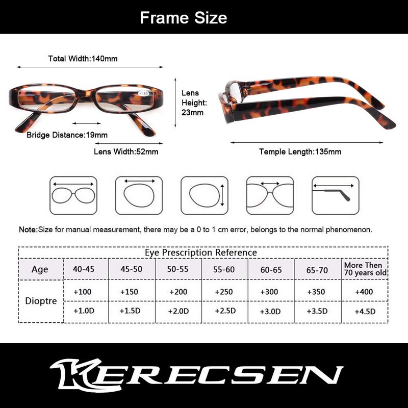 Kerecsen Reading Glasses 5 Pairs Ladies Fashion Spring Hinge Readers For Women (5 Mix Color  1.5) - Image 2