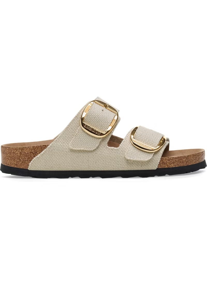 BIRKENSTOCK Arizona Big Buckle Tex Rough Canvas Vegan 1026726-Eggshell - Image 2