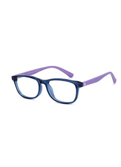 Hooper Hooper By Lenskart For Kids Age 5-8 yrs | Zero Power Bluecut & Antiglare Computer Eyeglasses For Eye Protection And Strain | Blue Transparent Purple Rectangle | HP D10016M  - Image 2