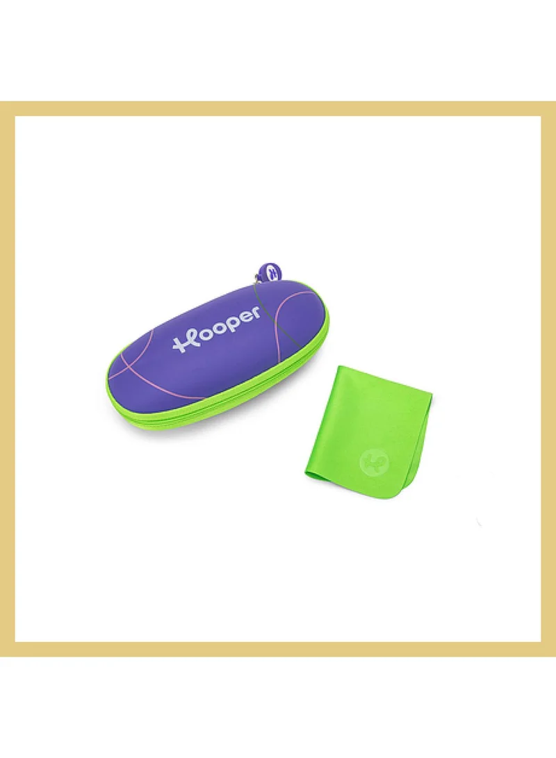 Hooper Hooper By Lenskart For Kids Age 5-8 yrs | Zero Power Bluecut & Antiglare Computer Eyeglasses For Eye Protection And Strain | Blue Transparent Purple Rectangle | HP D10016M