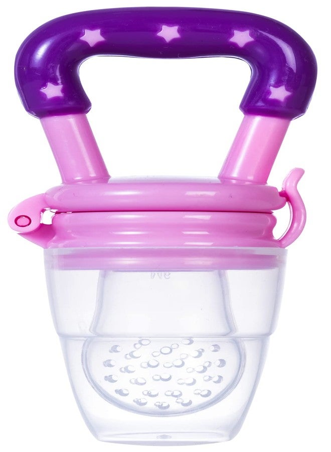 Cherilo طعام/لهاية/مُغذّي للأطفال من شيريلو مصنوع من السيليكون، يُستخدم كأداة لقضم الفاكهة للأطفال من عمر 6 إلى 12 شهرًا، كما يُستخدم كعضاضة للأطفال الرضع، خالٍ من مادة BPA، لون وردي - Image 1