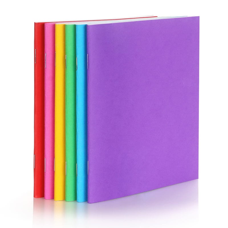 Tamaki 6 Pack Colorful Blank Books for kids to Write, Drawing, Cute Sketchbook for Kid, 6 Colors (4.25 x 5.5 Inches) - Image 2