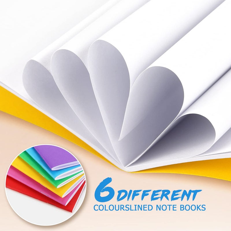 Tamaki 6 Pack Colorful Blank Books for kids to Write, Drawing, Cute Sketchbook for Kid, 6 Colors (4.25 x 5.5 Inches) - Image 4