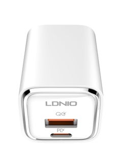 LDNIO LDNIO A2317C Fast Wall Charger EU Plug With Type C To Type C Cable And USB Type C Ports 30W - White  - Image 3