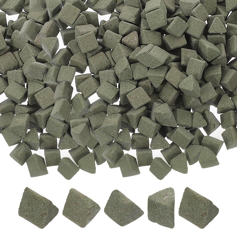 1 Pack Triangle Polishing Ceramic Abrasive Media For Vibration Tumbling Machine 4x4mm Porcelain For Jewelry Jade Craft Grinding - Image 2