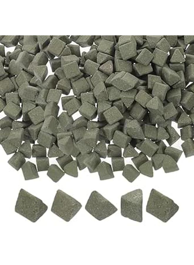 1 Pack Triangle Polishing Ceramic Abrasive Media For Vibration Tumbling Machine 4x4mm Porcelain For Jewelry Jade Craft Grinding - Image 1