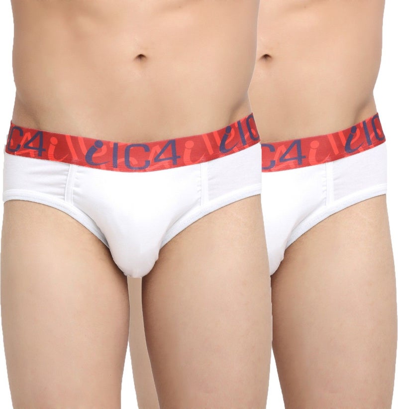 IC4 Store Men's Classic Briefs White Pack of 2 - Image 1
