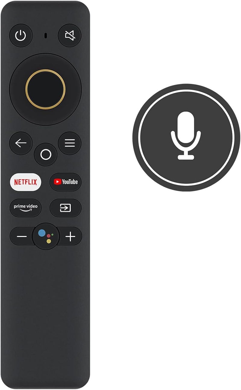 KPDP New Replacement Remote Control for Realme Android Smart TVs – Compatible with All-in-One Models Featuring Google Assistant Voice Control and Dedicated Netflix YouTube Prime Video App Buttons - Image 1
