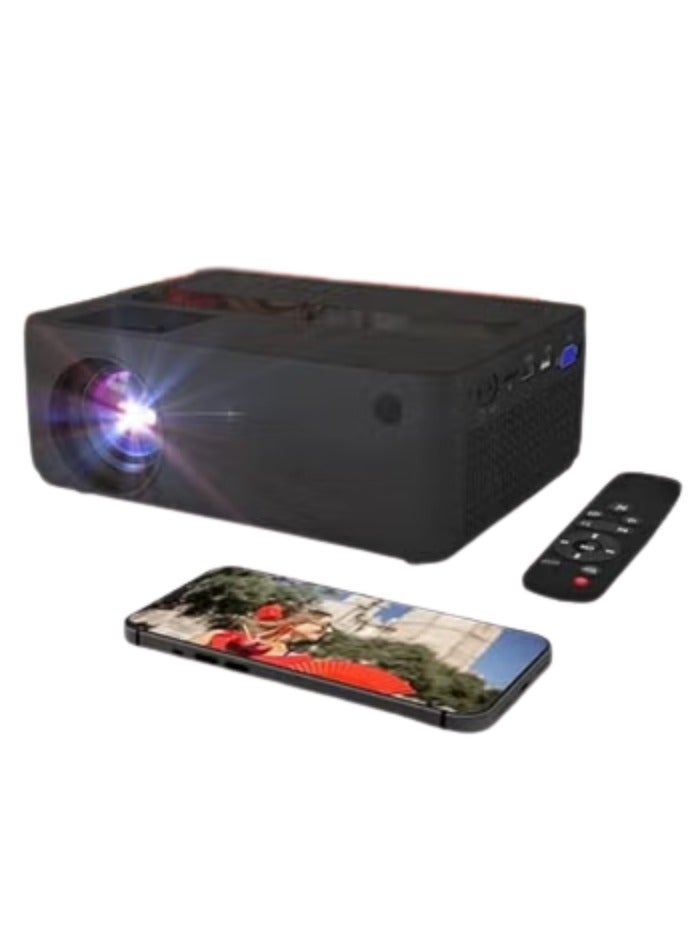 Portable Full HD 1080P Projector with WiFi & Bluetooth – Home Cinema, HDMI & VGA Compatible, Mobile-Friendly Design - Image 1