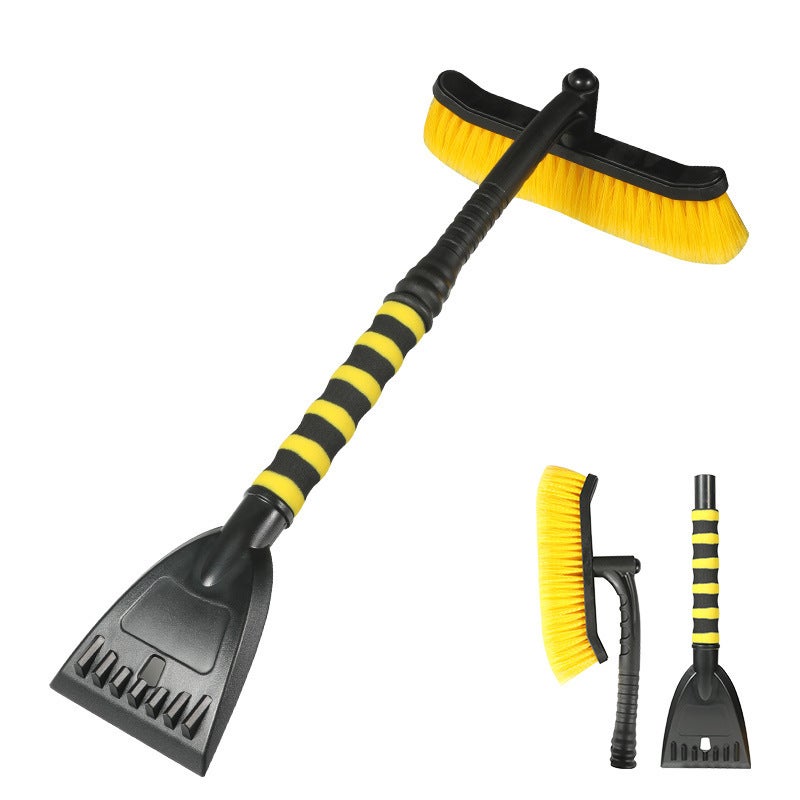 Deicing two-in-one detachable snow brush for car snow removal shovel glass snow removal frost shovel snow scraper snow scraper Dm-145yellow 