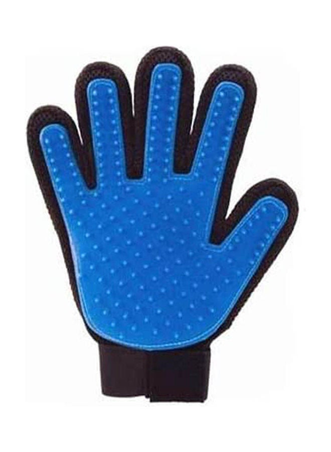 Loquat Silicone Pet Hair Comb Bath Brush Glove Gentle Efficient Cleaning Bath Massage Pet Blue