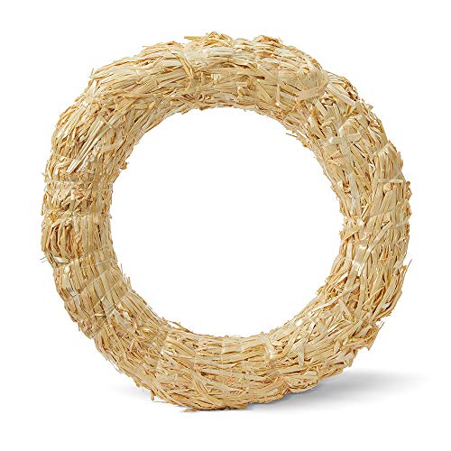 FloraCraft Straw Wreath Form 8 Inch Natural - Image 1