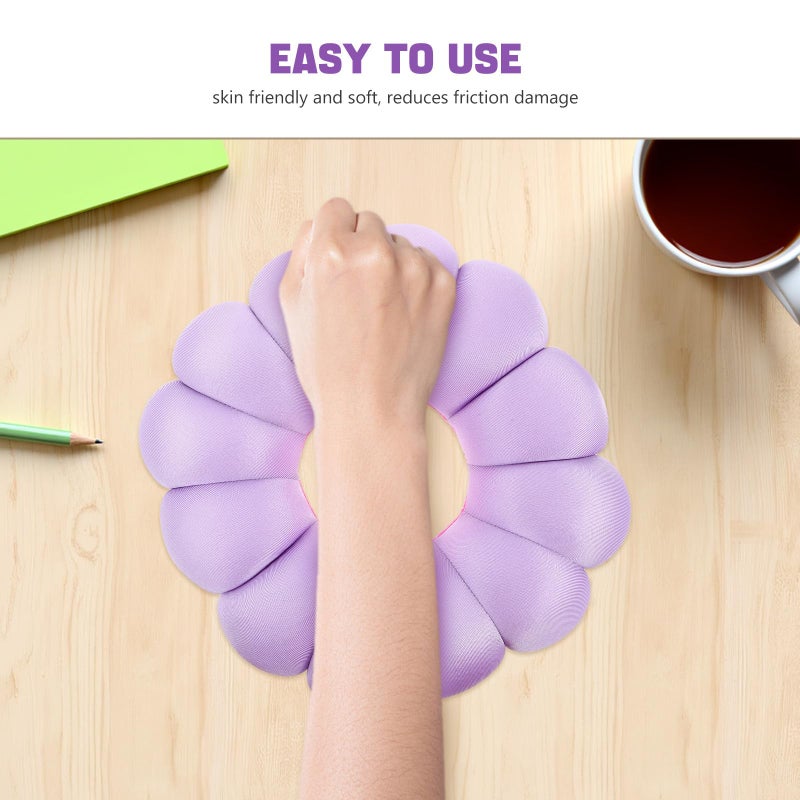 Purple Flower Shaped Donut Seat Cushion for Pressure Relief and Bedsore Prevention - Image 4