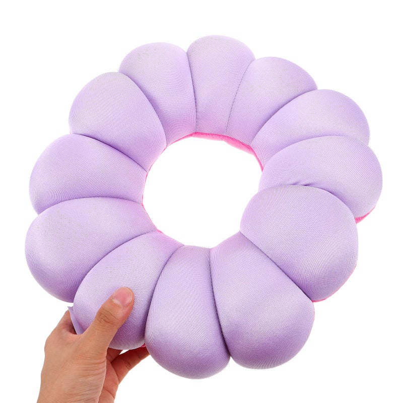 Purple Flower Shaped Donut Seat Cushion for Pressure Relief and Bedsore Prevention - Image 5