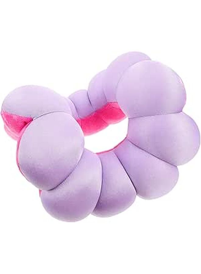 Purple Flower Shaped Donut Seat Cushion for Pressure Relief and Bedsore Prevention - Image 1
