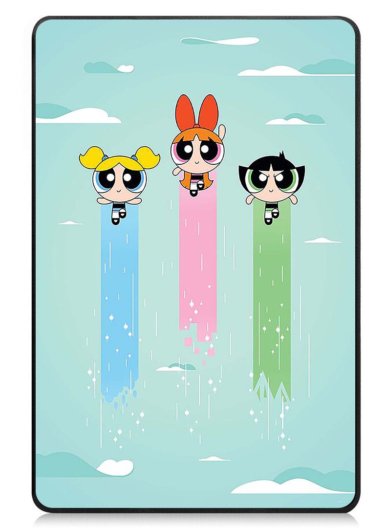 Theodor Protective Flip Case For Apple iPad Air 13 (2024) With Trifold Stand Auto Wake Sleep Shockproof Cover Powerpuff girls - Image 1