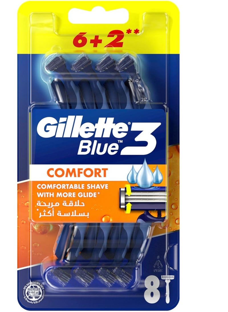 Gillette Gillette Blue 3 Comfort Razor Blade Set of 8 pieces 