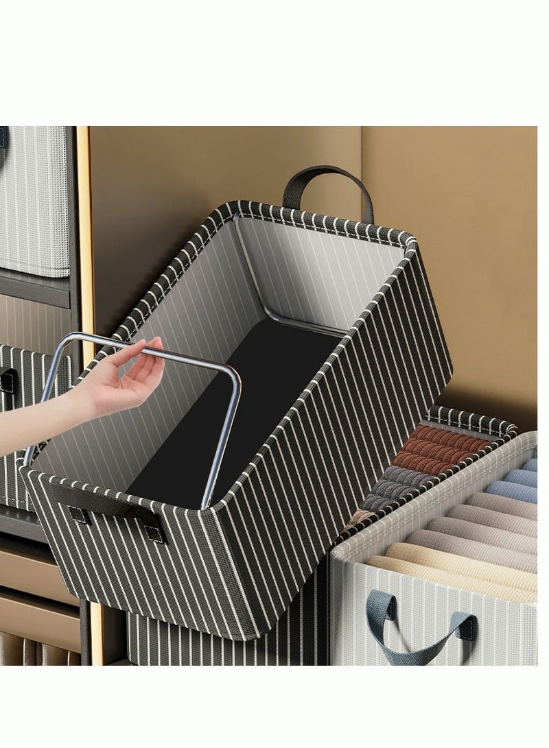 MIXDE Storage Bags Large Blanket Clothes Organization and Storage Containers for Bedding Comforters Foldable Organizer with Reinforced Handle - Image 4