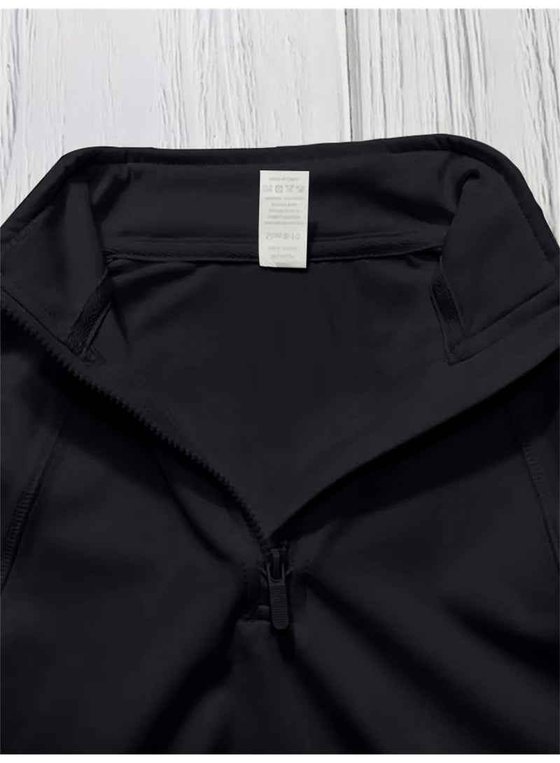general Zipper Equestrian T-Shirts Girls Long sleeve Sport Horse Riding Clothes Breathable Tops Girl Trainning Competition Blouse - Image 4