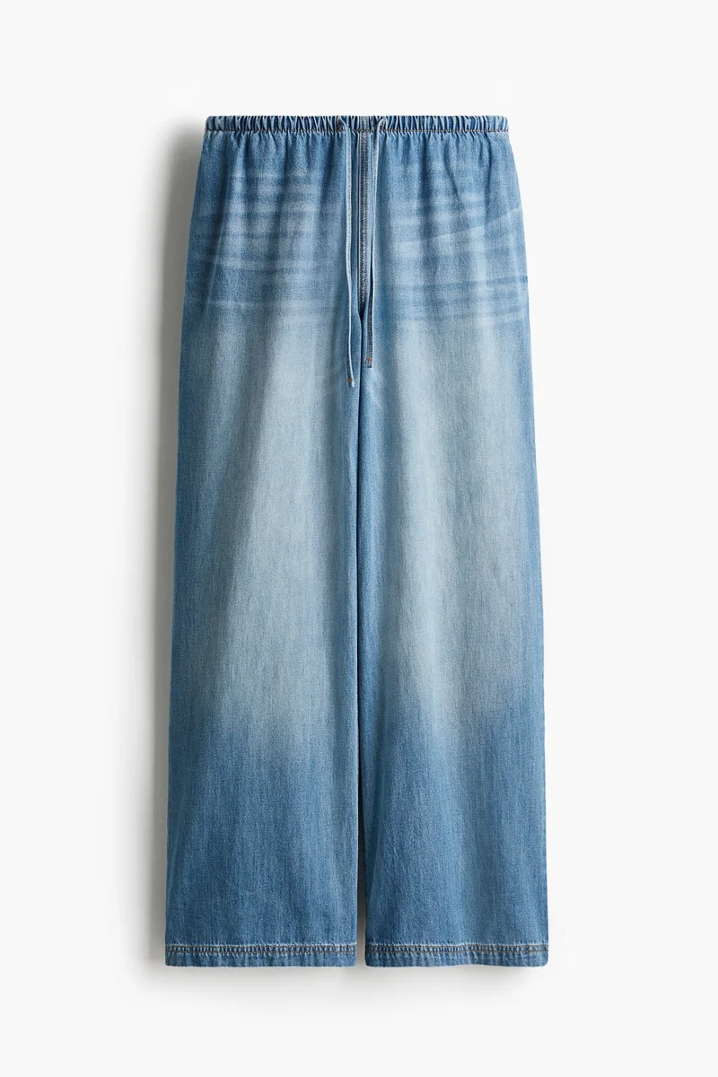 اتش اند ام Denim drawstring trousers