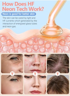 Kidoh High Frequency Facial Wand, Portable Device for Skincare Portable Skin Red Light Therapy Machine with 6 Neon & Argon Wands – Boost Your Skin – Anti-Aging – Wrinkle Reducing - Dark Circles – Clarifying – Hair & Scalp Stimulator – Clear Firm & Tighten  - Image 2