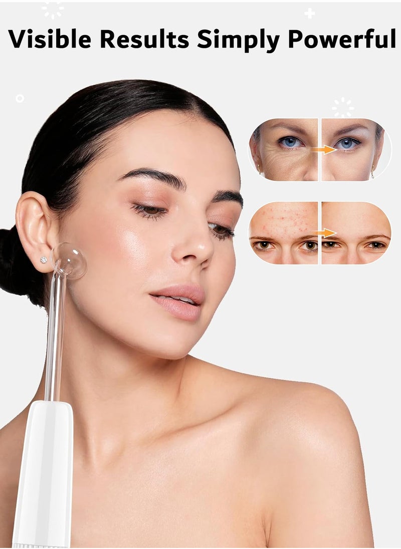 Kidoh High Frequency Facial Wand, Portable Device for Skincare Portable Skin Red Light Therapy Machine with 6 Neon & Argon Wands – Boost Your Skin – Anti-Aging – Wrinkle Reducing - Dark Circles – Clarifying – Hair & Scalp Stimulator – Clear Firm & Tighten  - Image 3