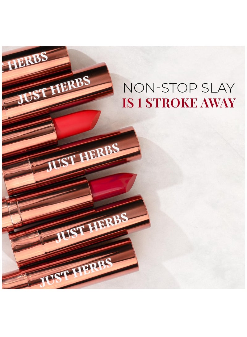 Just Herbs Ultra Matte Bullet Lipstick 4g Spicy Nude - Image 4