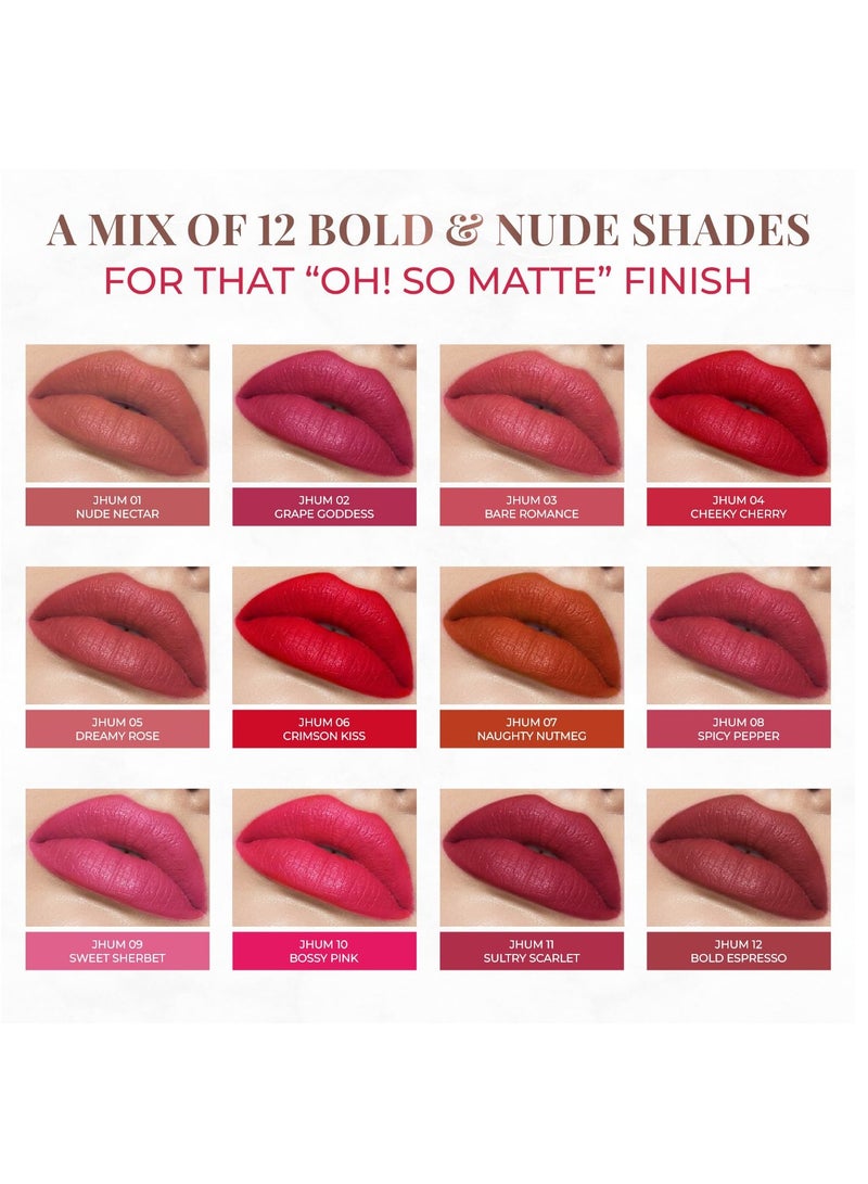 Just Herbs Ultra Matte Bullet Lipstick 4g Spicy Nude - Image 2