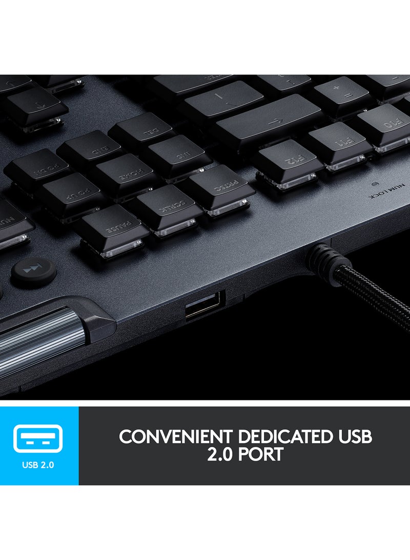 Logitech G815 Lightsync RGB Mechanical Gaming Keyboard - Black - Image 4