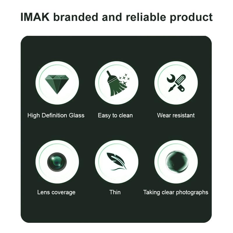 FabeKee Glass Camera Lens Protector For iQOO 13 5G [9H Hardness] [6D Lens Protector ] [Easy Installation] Black - Image 5