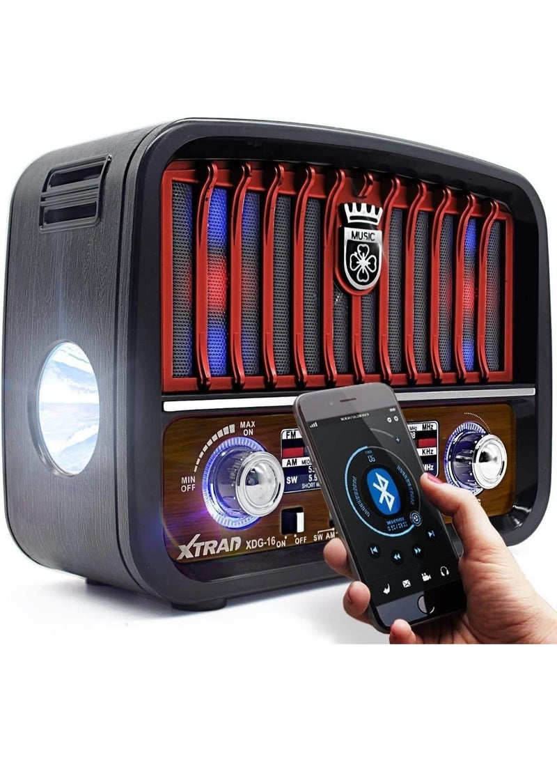 Denx HI-FI RADIO FM/AM/ 3 BAND RADIO USB/TF/BT PLAYER  - Image 1