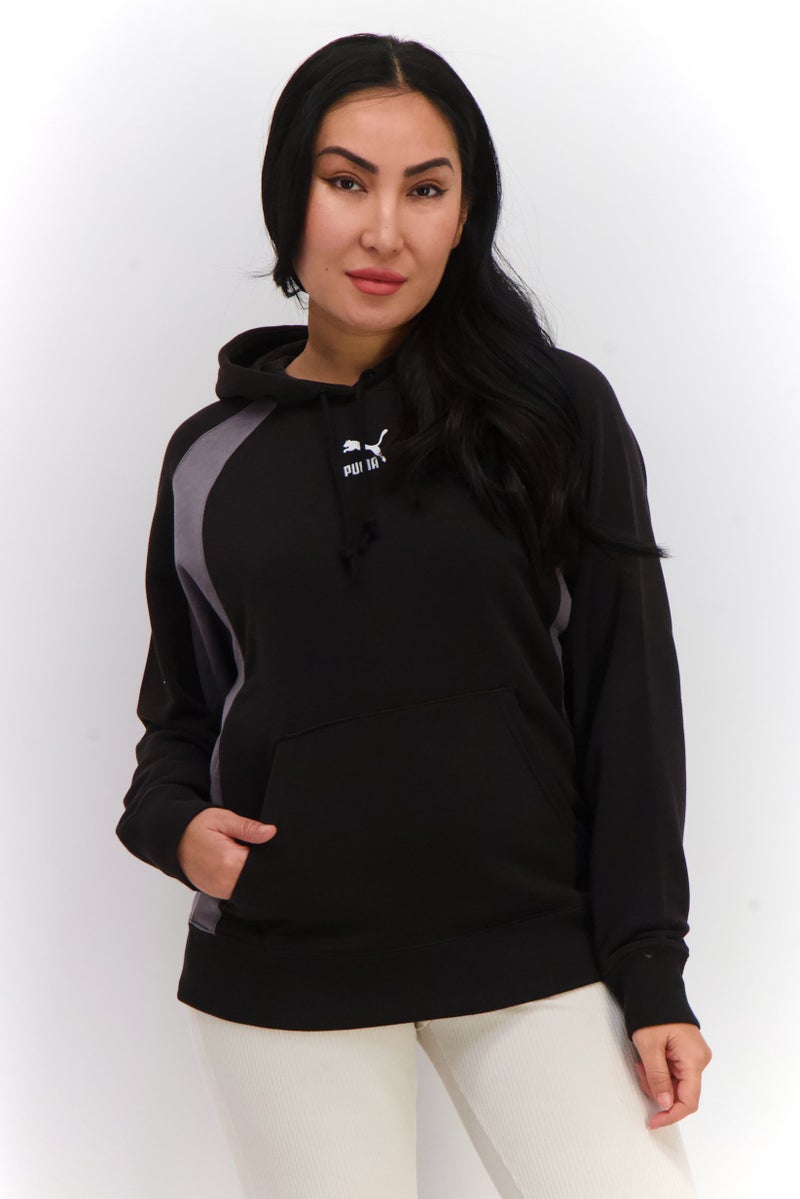 PUMA Women Sportswear Fit Long Sleeves Training Hoodie, Black  - Image 1