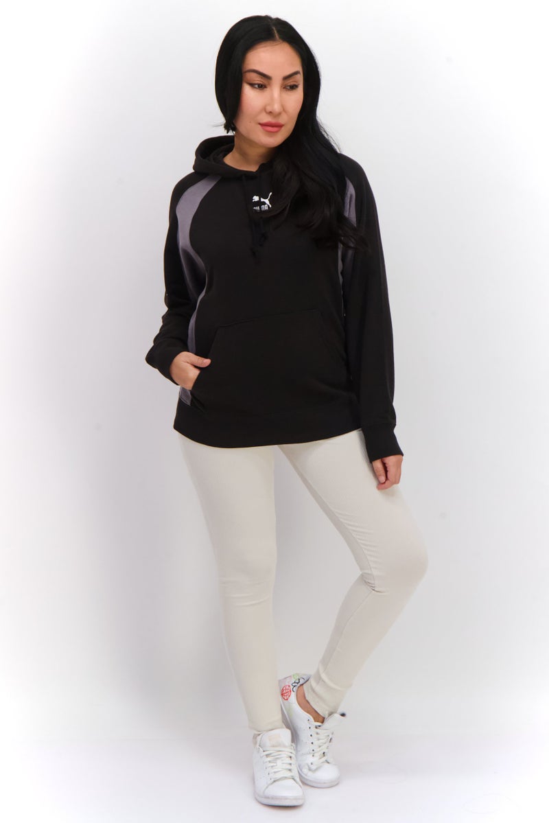 PUMA Women Sportswear Fit Long Sleeves Training Hoodie, Black  - Image 4