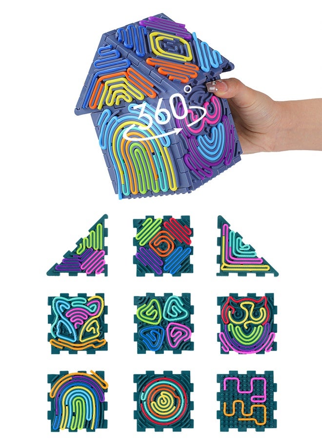 Creative Sensory Toys, 360° 3d Toy House, Silicone Sensory Fidget Game Toys, Assembly Toys, Early Learning Toys For Children From 3 Years And Adults - Image 2