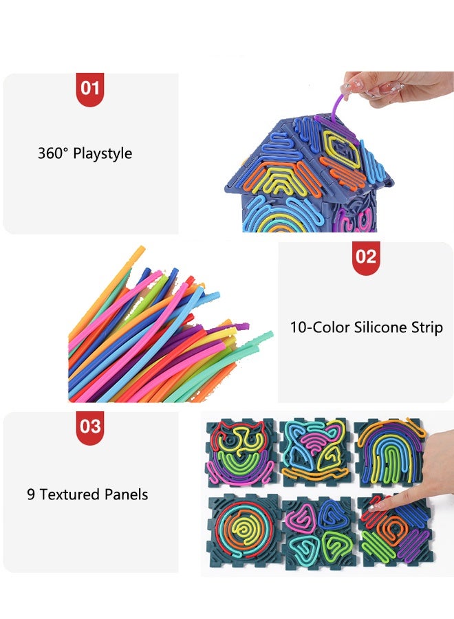 Creative Sensory Toys, 360° 3d Toy House, Silicone Sensory Fidget Game Toys, Assembly Toys, Early Learning Toys For Children From 3 Years And Adults - Image 3